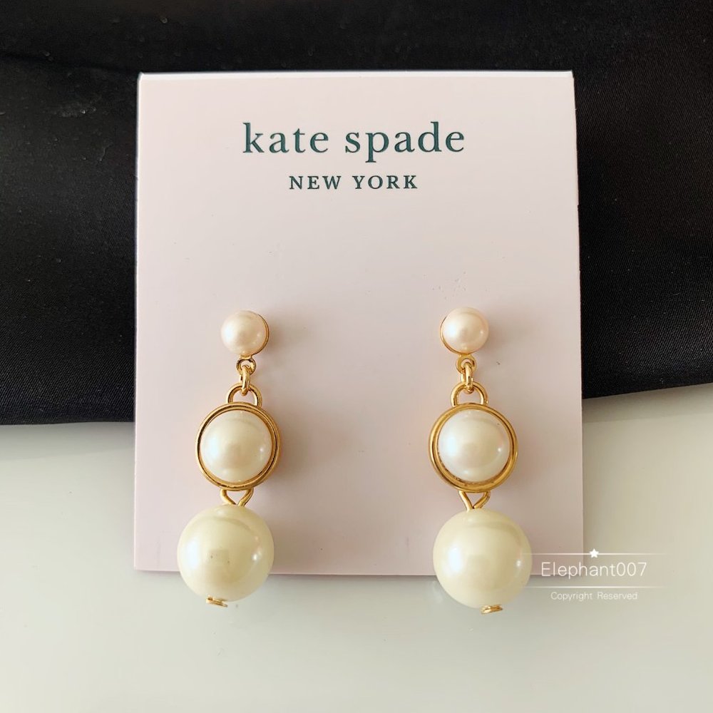 Kate Spade earrings gold pearl earrings